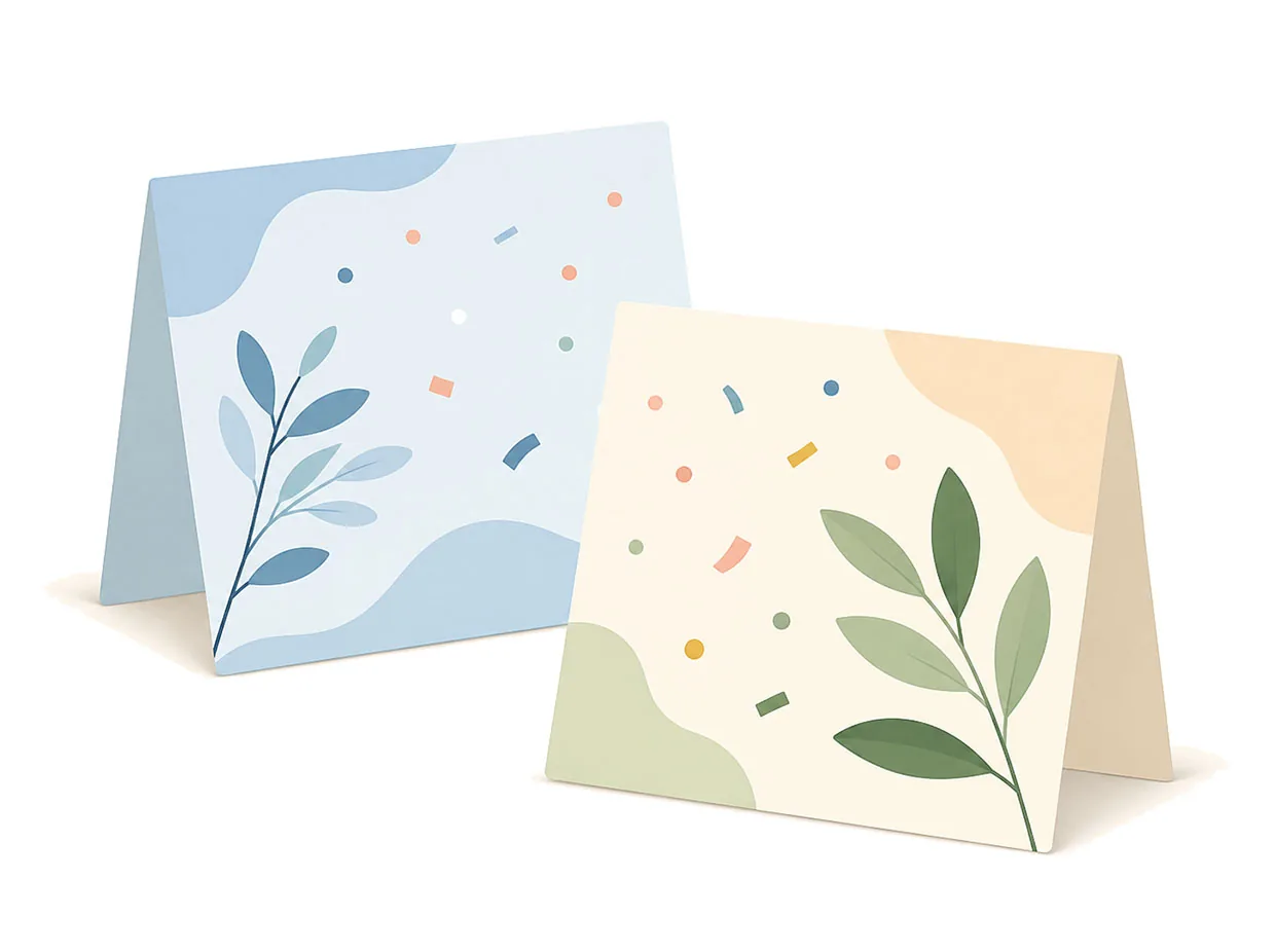 Online group greeting card design selection for team celebrations