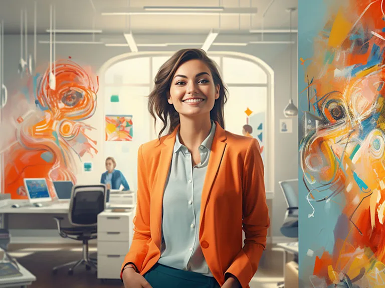 Woman in marketing - ecards in marketing